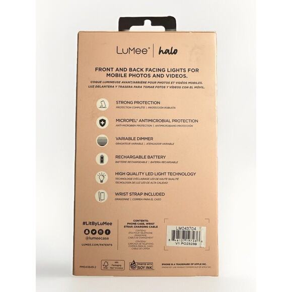 LuMee x Paris Hilton Halo Original Lighted Case for iPhone 12 Pro Holograph NWT - Picture 3 of 10